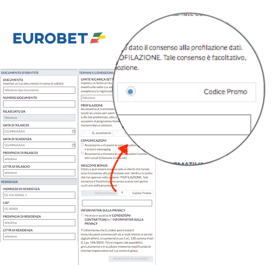 Codice Promo Eurobet 2020 |15€ senza deposito + 2.220€ | Codici ...
