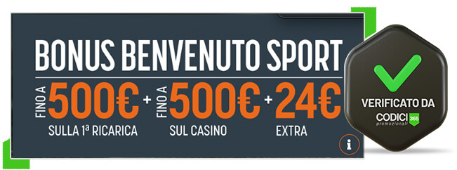 snai bonus benvenuto