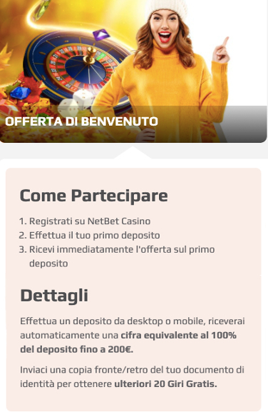 codice bonus netbet