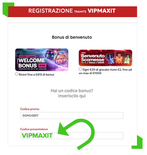codice promo domusbet