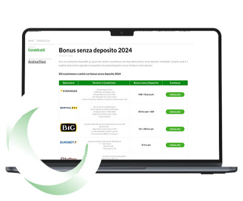 categoria bonus senza deposito