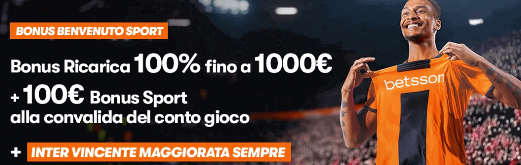 Bonus benvenuto sport betsson